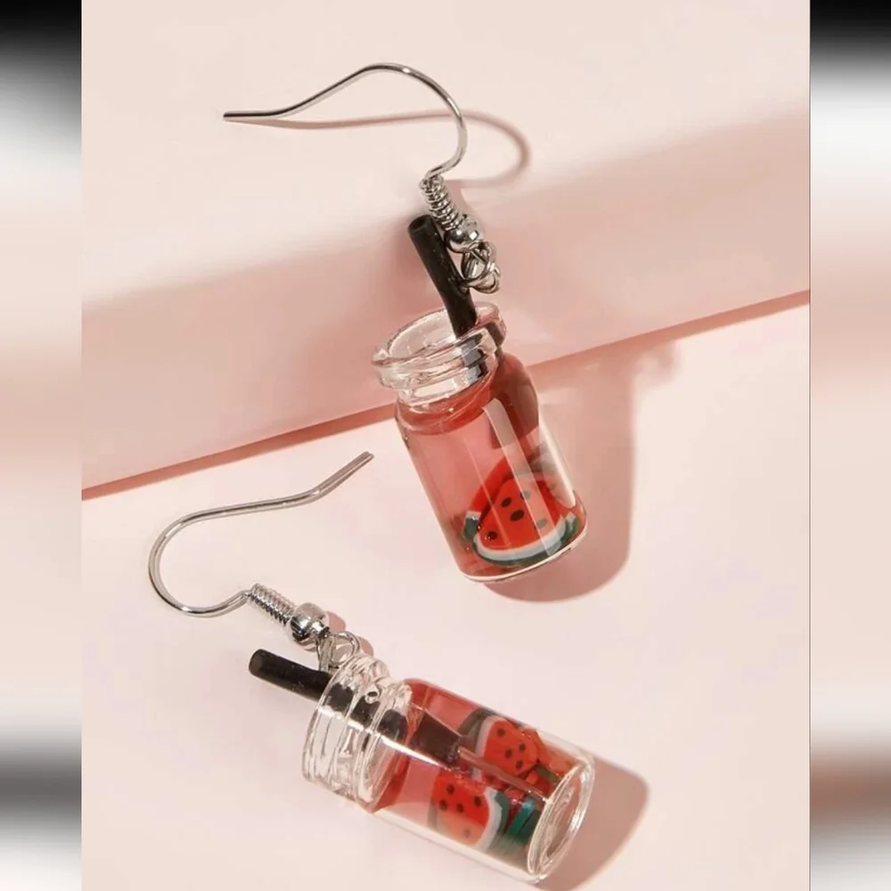 Watermelon Jar Earrings - Picture 2 of 5